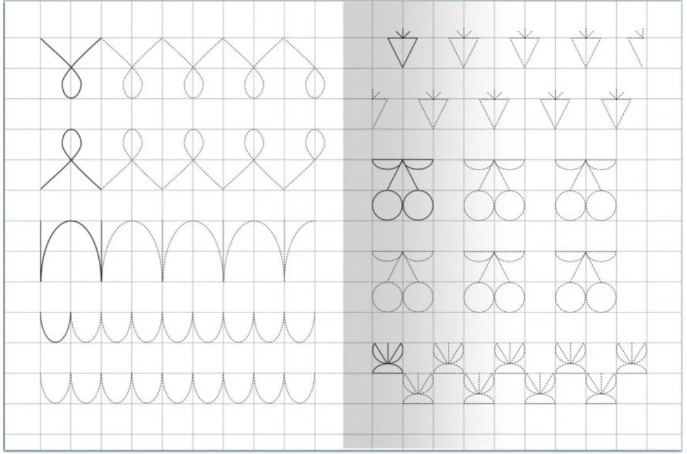 Notebook with Tracing. Drawing Along the Contours