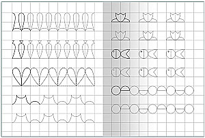 Notebook with Tracing. Drawing Along the Contours