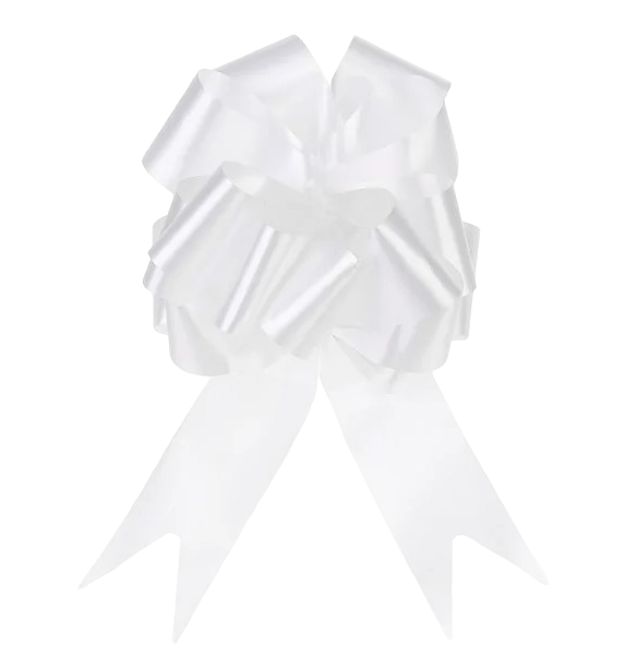 Dāvanu balts zieds (5x150cm)