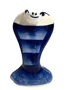Porcelain figurine - Snake - Small cobra (6x3)