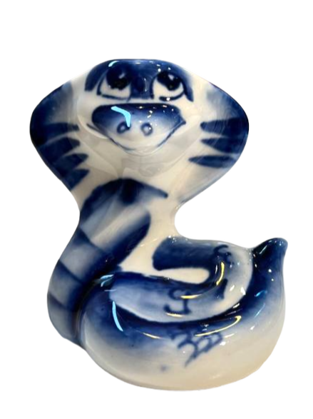 Figurka porcelanowa - Wąż - Lala (6x5.5)