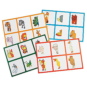 Plastic Lotto for Toddlers. Whose Half? Guess Who It Is