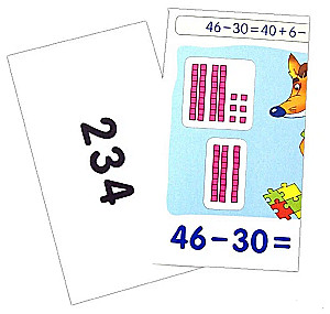 Fox Cubs. Counting up to 100. Set of Cards
