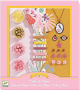 Djeco Jewelry Making Set - Beads and Flowers