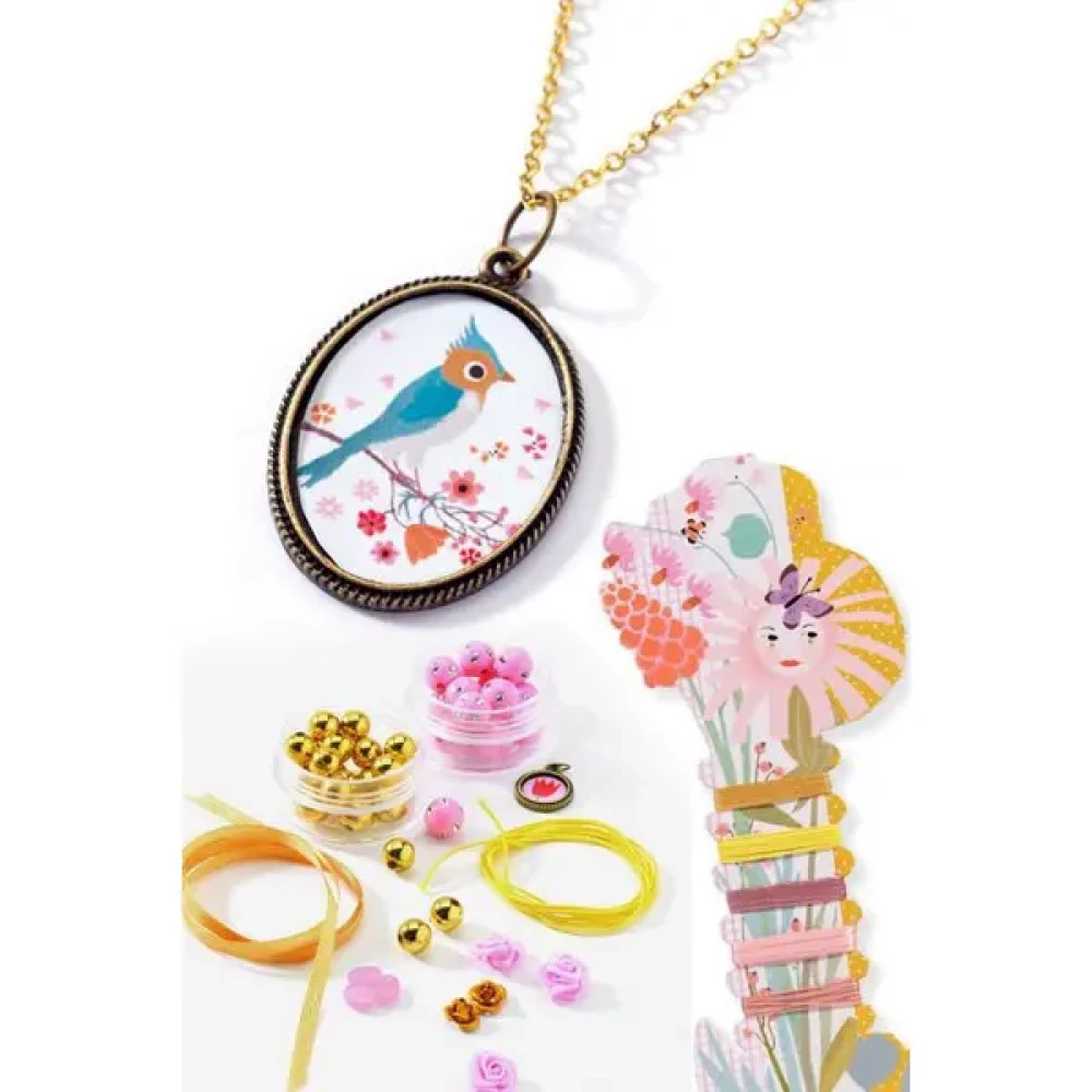 Djeco Jewelry Making Set - Beads and Flowers