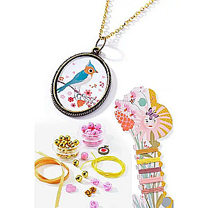 Djeco Jewelry Making Set - Beads and Flowers