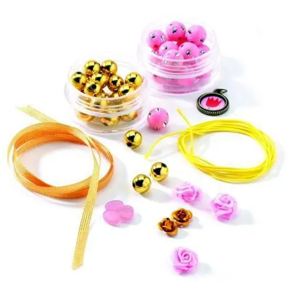 Djeco Jewelry Making Set - Beads and Flowers