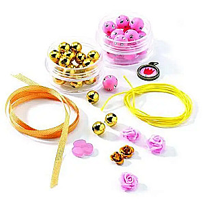 Djeco Jewelry Making Set - Beads and Flowers