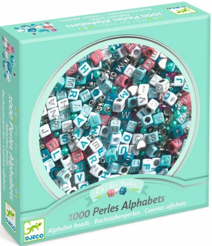 Creativity Set - Alphabet Beads. Silver