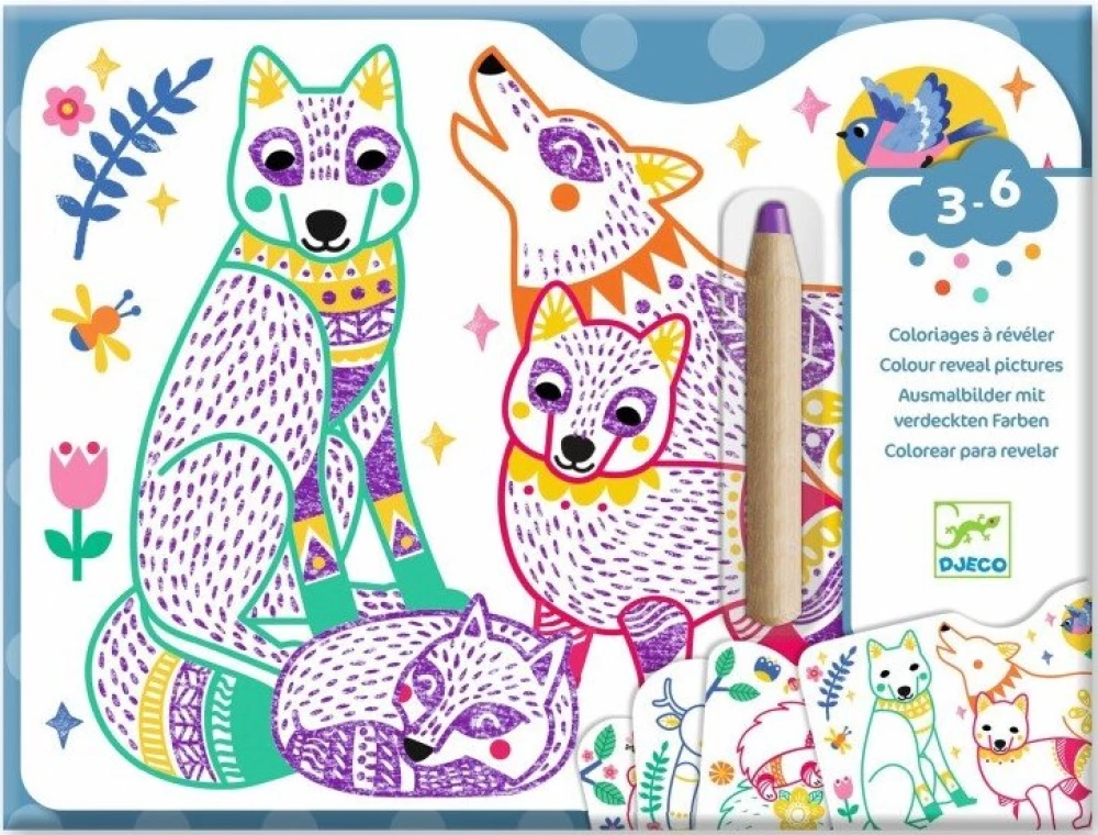 Coloring Book - Families of Forest Animals