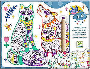Coloring Book - Families of Forest Animals