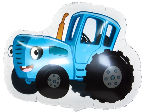 Foil Balloon - Blue Tractor