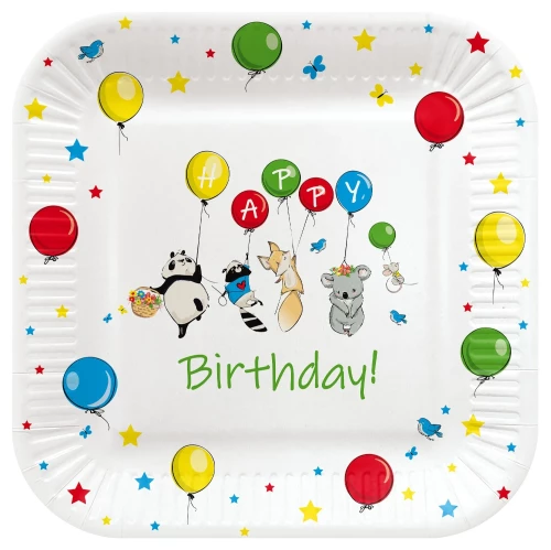 Disposable Plates Balloons (8 pieces)