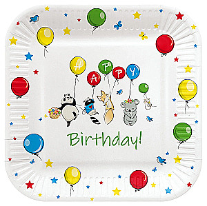 Disposable Plates Balloons (8 pieces)