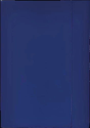 Folder with elastic band, dark blue, A4