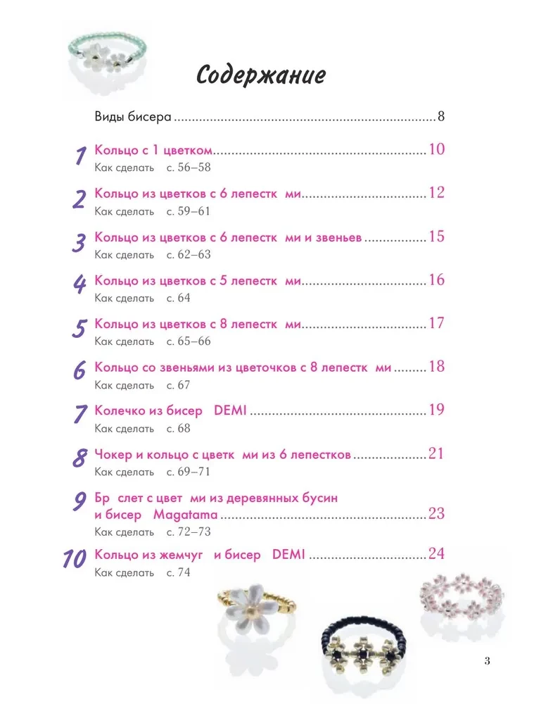 Beads. Japanese Collection. Rings and Other Accessories