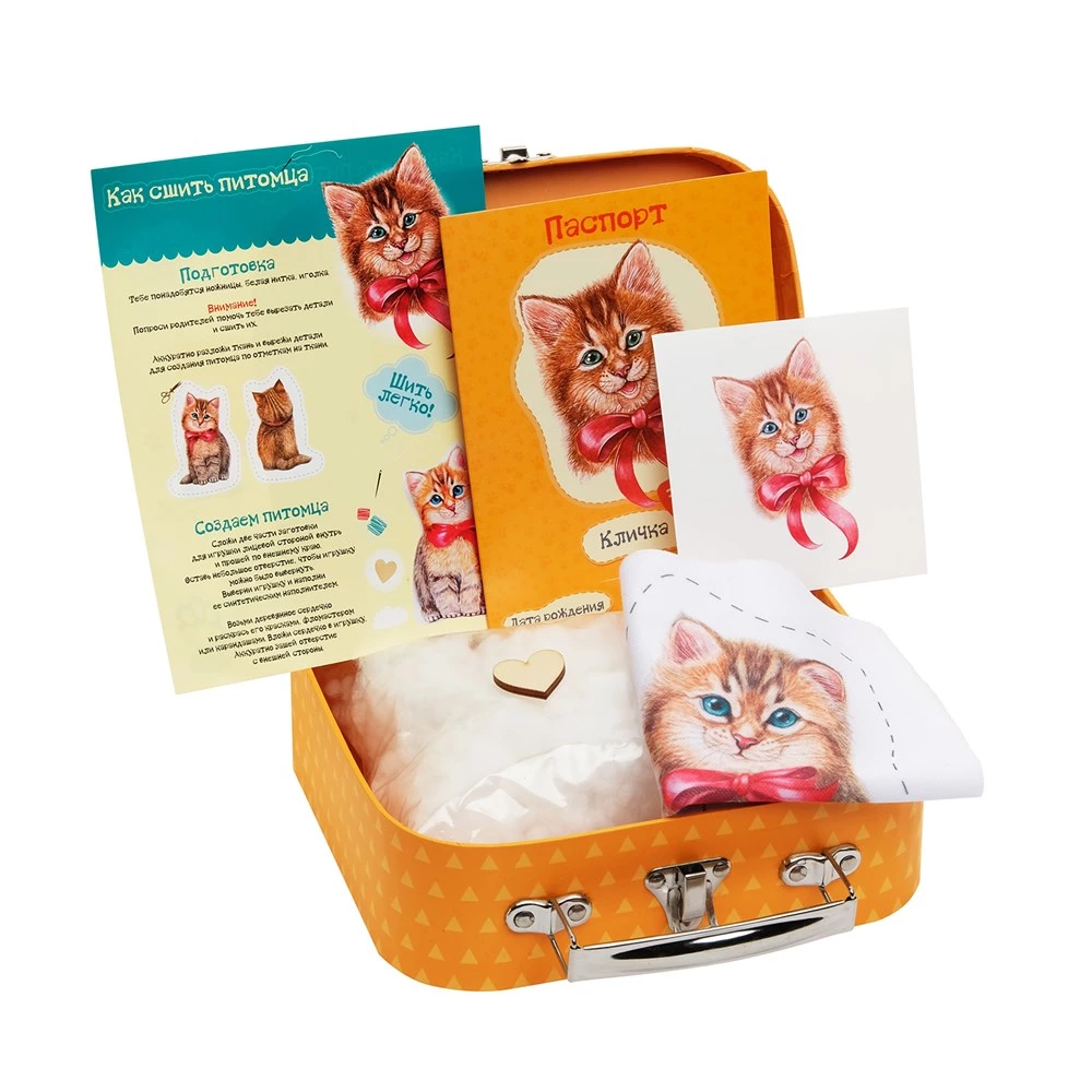 Creative Kit for Kids - Sew a Toy. Kitten