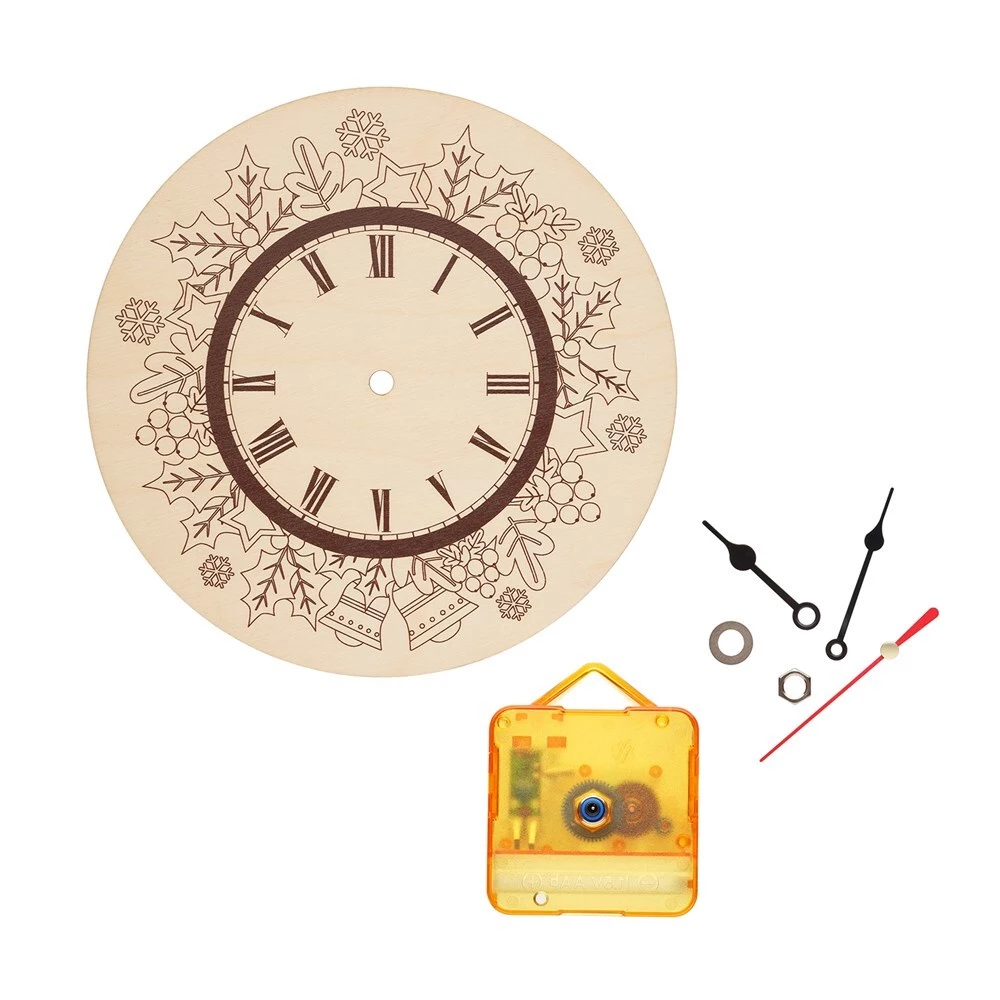 Creative Set - Paintable Clock. New Year