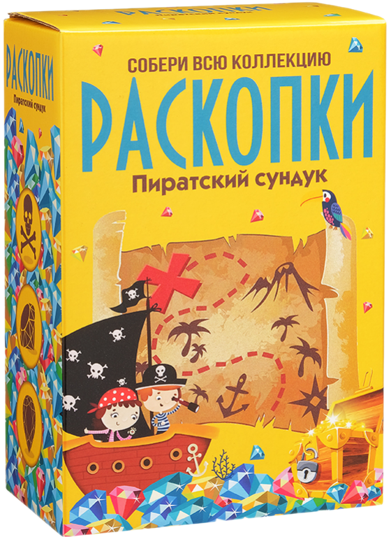 Большой набор для проведения раскопок - Пиратский сундук
