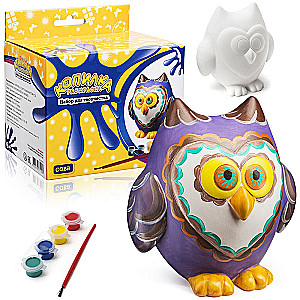 Piggy Bank Coloring - Owl