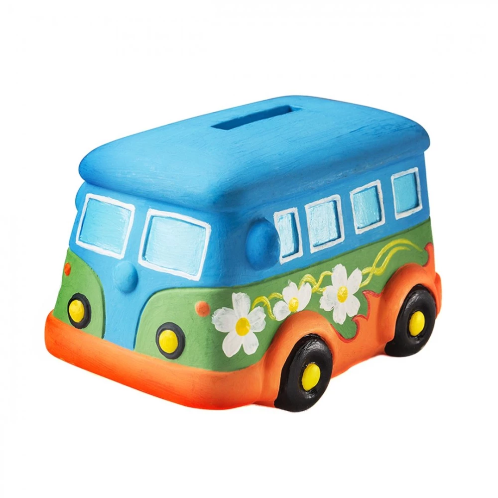 Creative Set - Piggy Bank Coloring. Bus