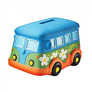 Creative Set - Piggy Bank Coloring. Bus