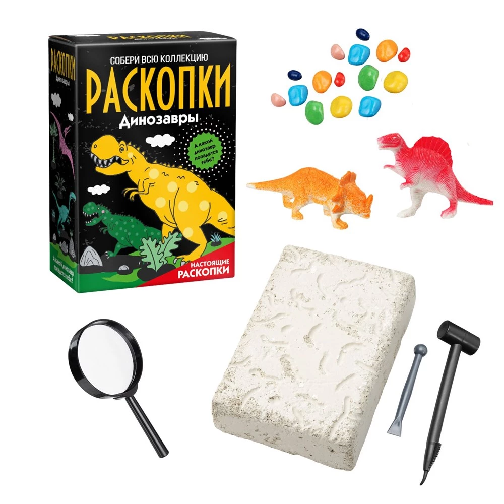 Large excavation set - In the footsteps of dinosaurs