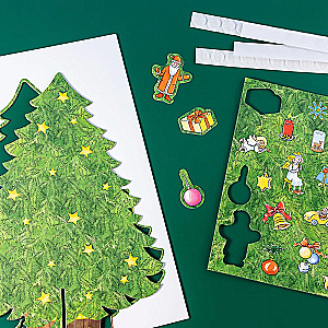 Dressing the Christmas Tree with Connie and Jacob. A New Year Game for Toddlers