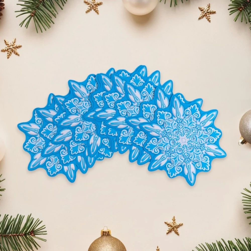 Jewelry set on tape. Snowflakes, 10 pieces in the set