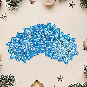 Jewelry set on tape. Snowflakes, 10 pieces in the set