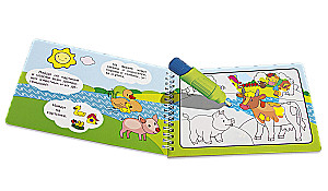 Reusable Coloring Book. Painting with Water. Magic Coloring Book. Domestic Animals