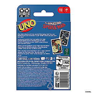 Tabletop card game - UNO. Spiderman