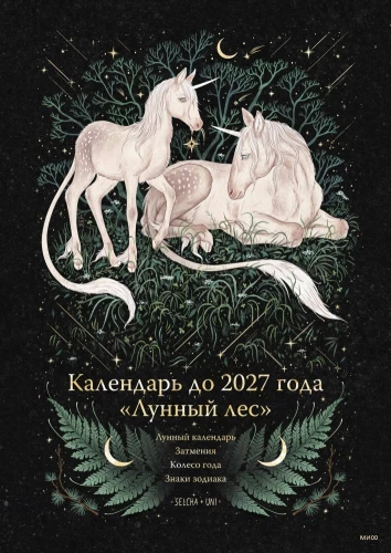 Calendar until 2027 - Moon Forest. Unicorns