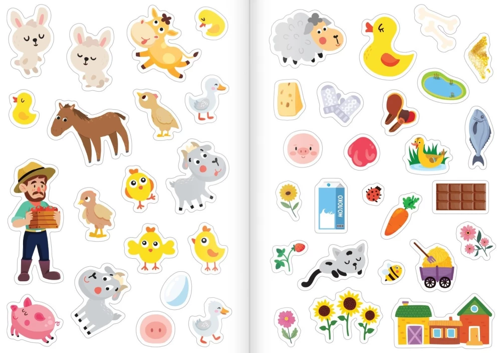 Sticker Book - My Farm. Read, Play, Discover