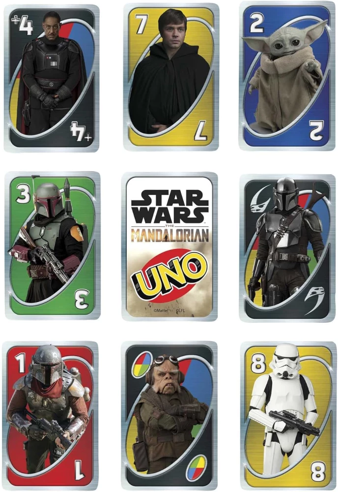 Tabletop Card Game - UNO. Star Wars. The Mandalorian