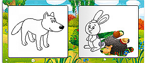 Reusable Water Coloring Books. Set of Four Books
