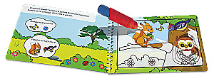 Reusable Coloring Book. Drawing with Water. Magic Coloring Book Forest Animals