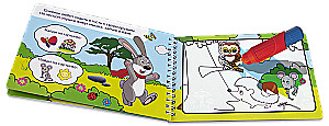 Reusable Coloring Book. Drawing with Water. Magic Coloring Book Forest Animals
