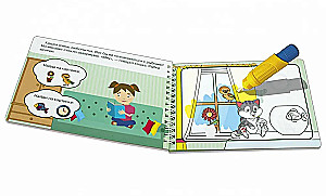 Magic Coloring Book. Favorite Pets. Drawing with Water