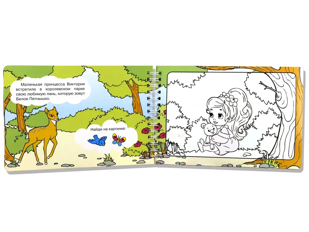 Magic Coloring Book. Princesses. Drawing with Water