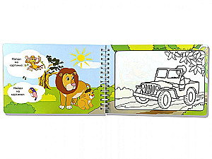 Magic Coloring Book. Cars. Drawing with Water