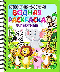 Reusable Water Coloring - Games, Fairy Tales, and Animals. (Includes 4 coloring pages)