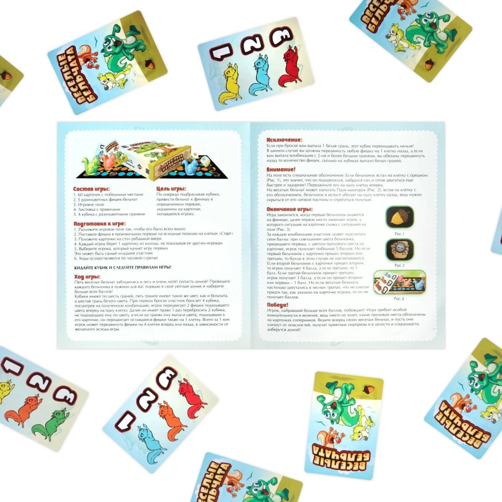 Speed Board Game - Happy Squirrels