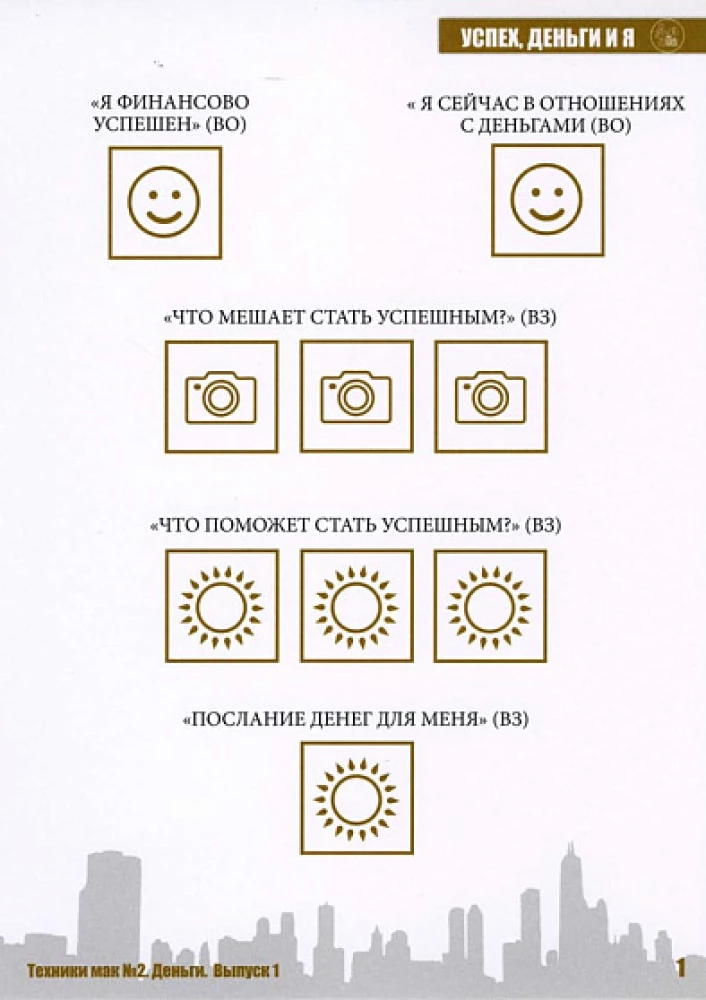 Metaphorical cards in the work of a psychologist. Set of techniques No. 2. Money