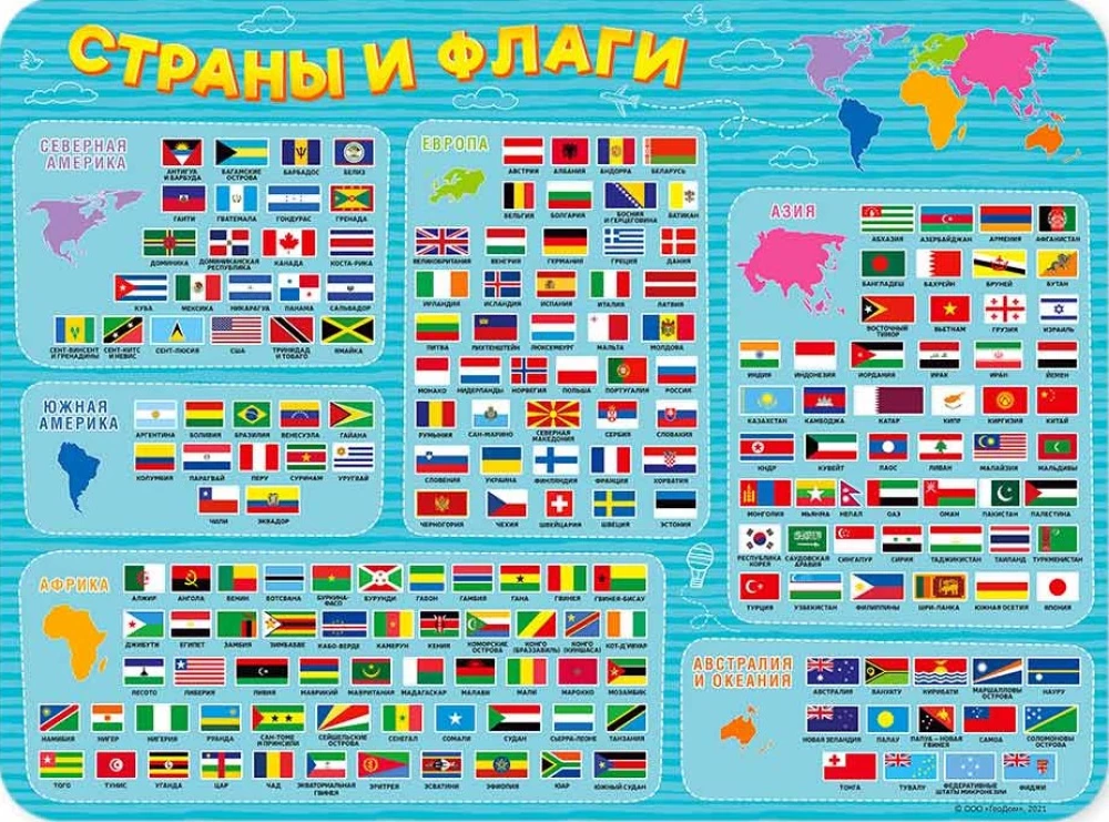 Modeling mat - Countries and flags