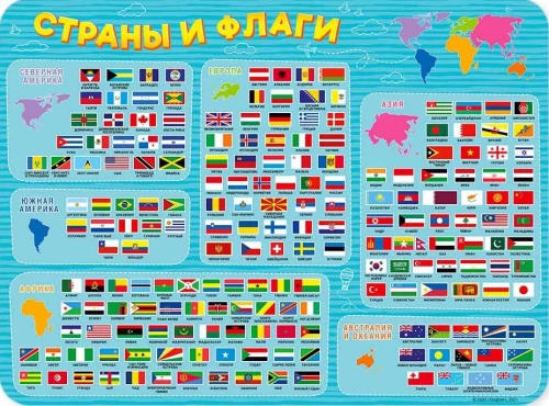Modeling mat - Countries and flags