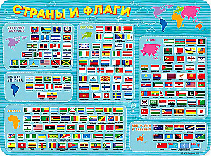 Modeling mat - Countries and flags