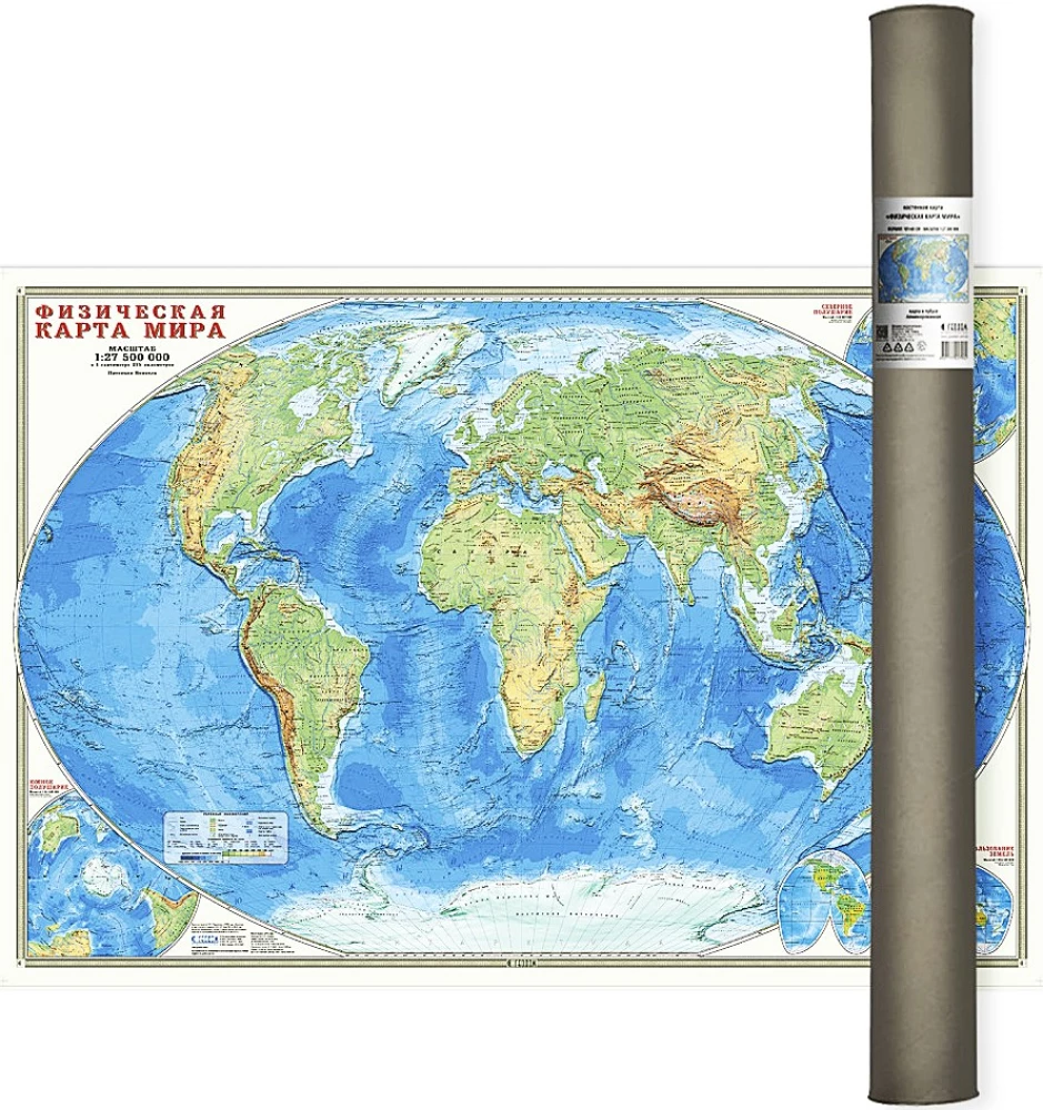 Physical Map of the World
