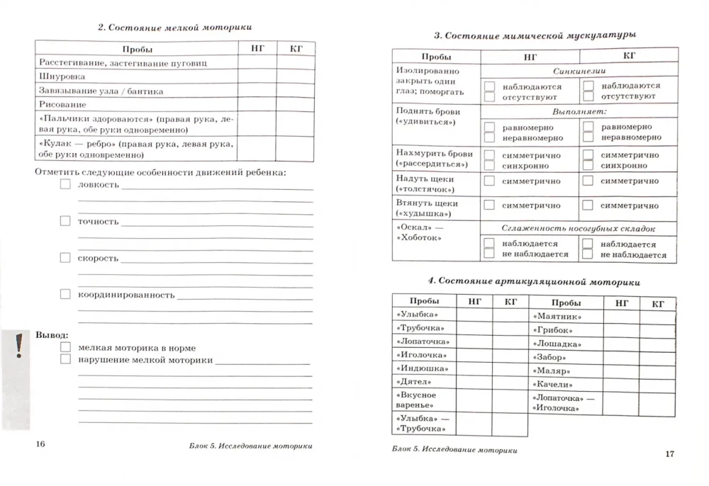 Assessment of the speech of children aged 5-6 with speech disorders. Speech card for conducting assessments in the senior group of preschool educational institutions