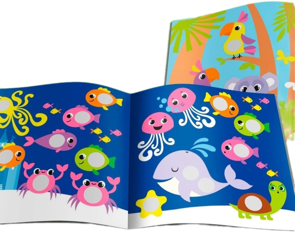 Sticker Book Set - Funny Circles (4 books)